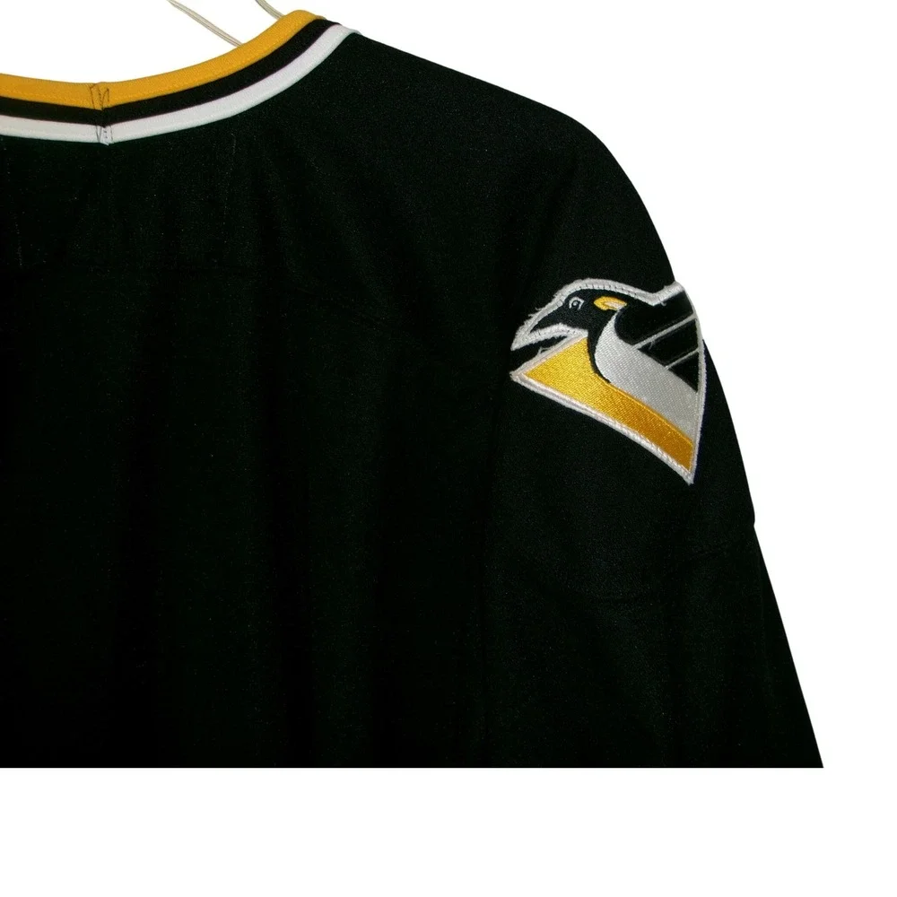 Vintage CCM NHL Pittsburgh Penguins Black Jersey Maska Men's Large - Picture 5 of 5